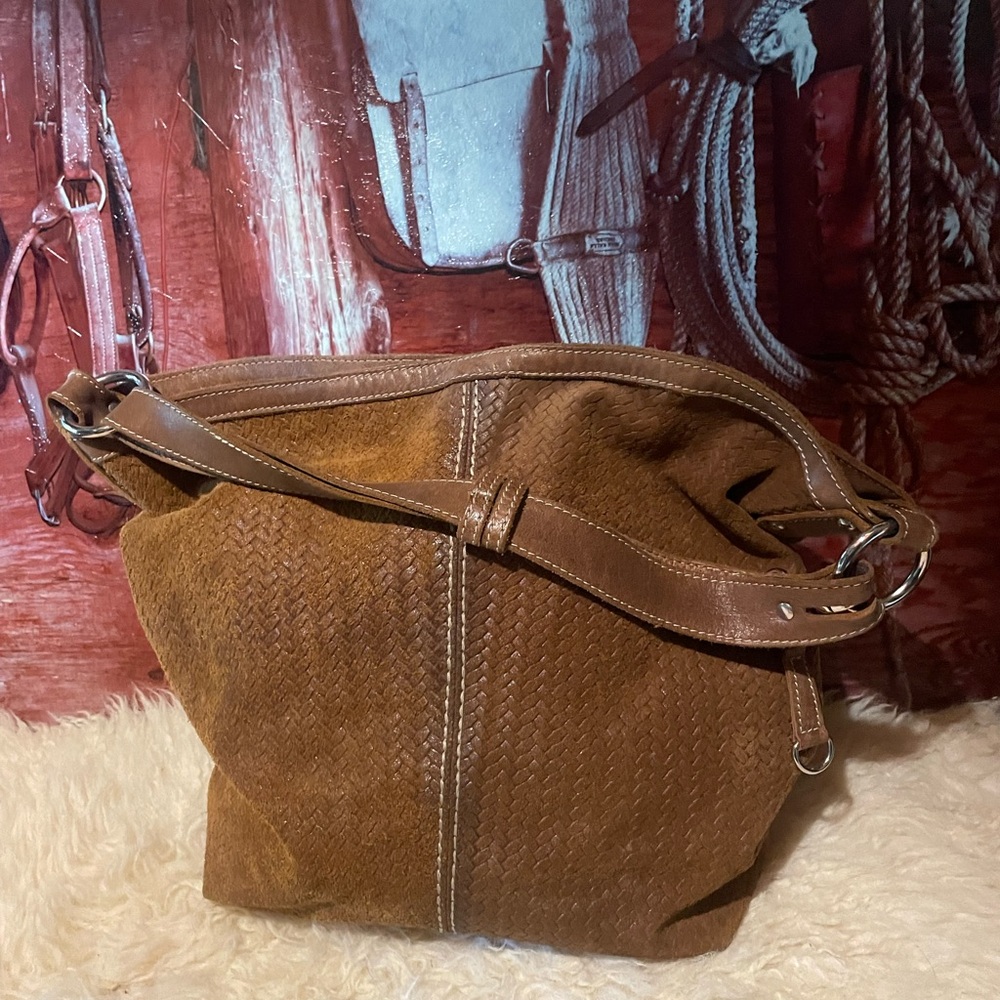 Roots XXL woven leather bag # 2